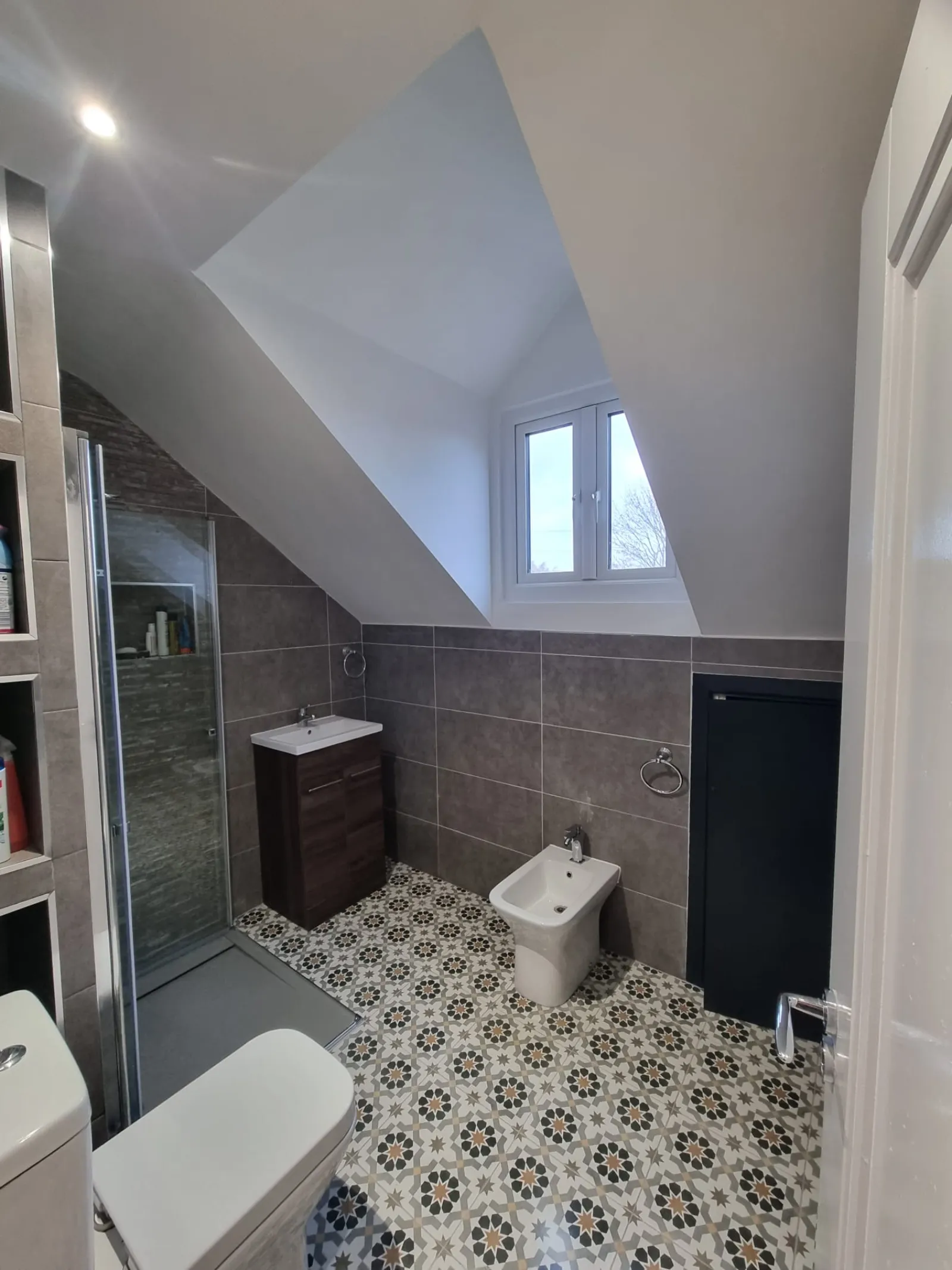 Attic bathroom conversion