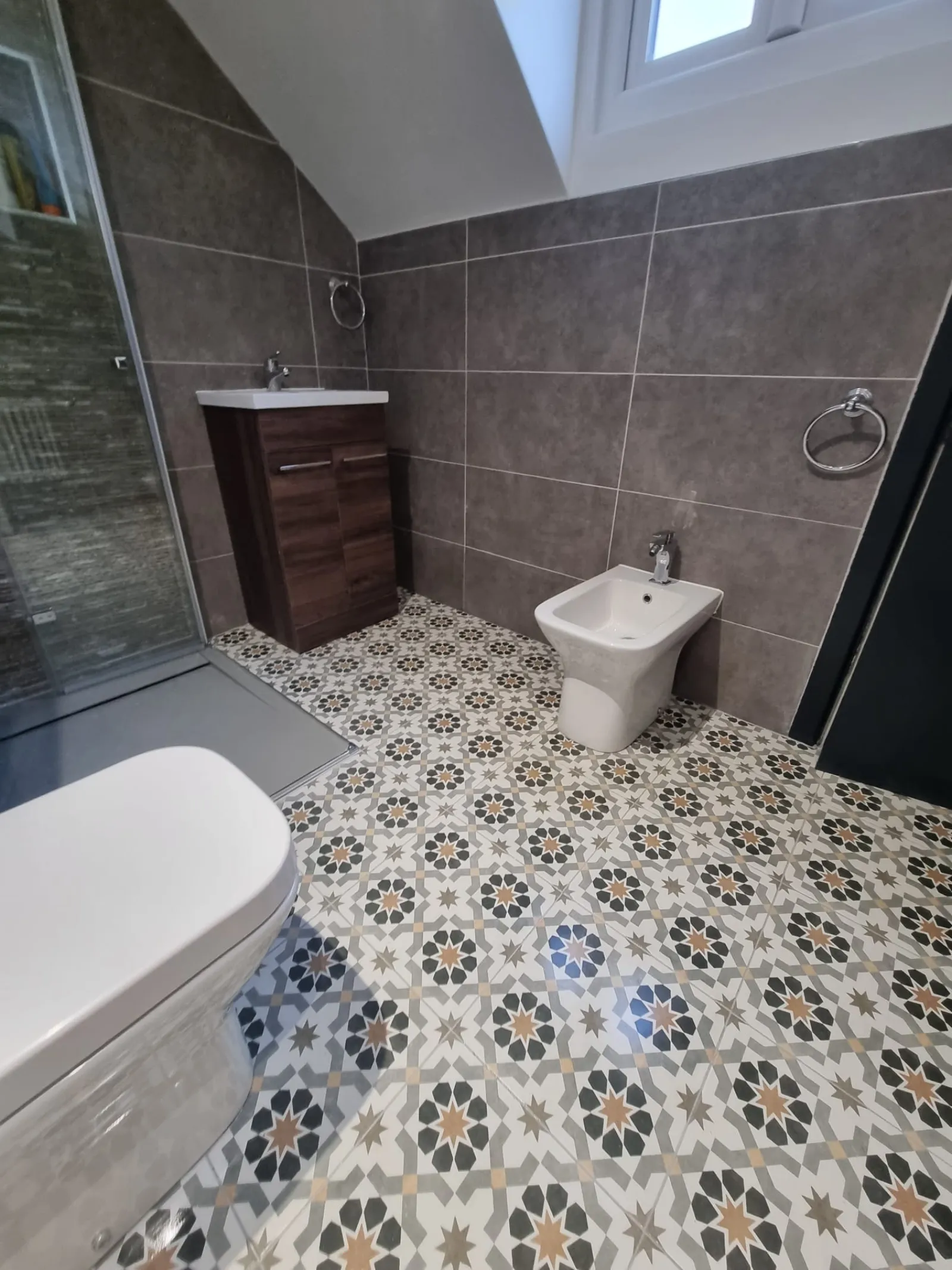 Attic bathroom conversion