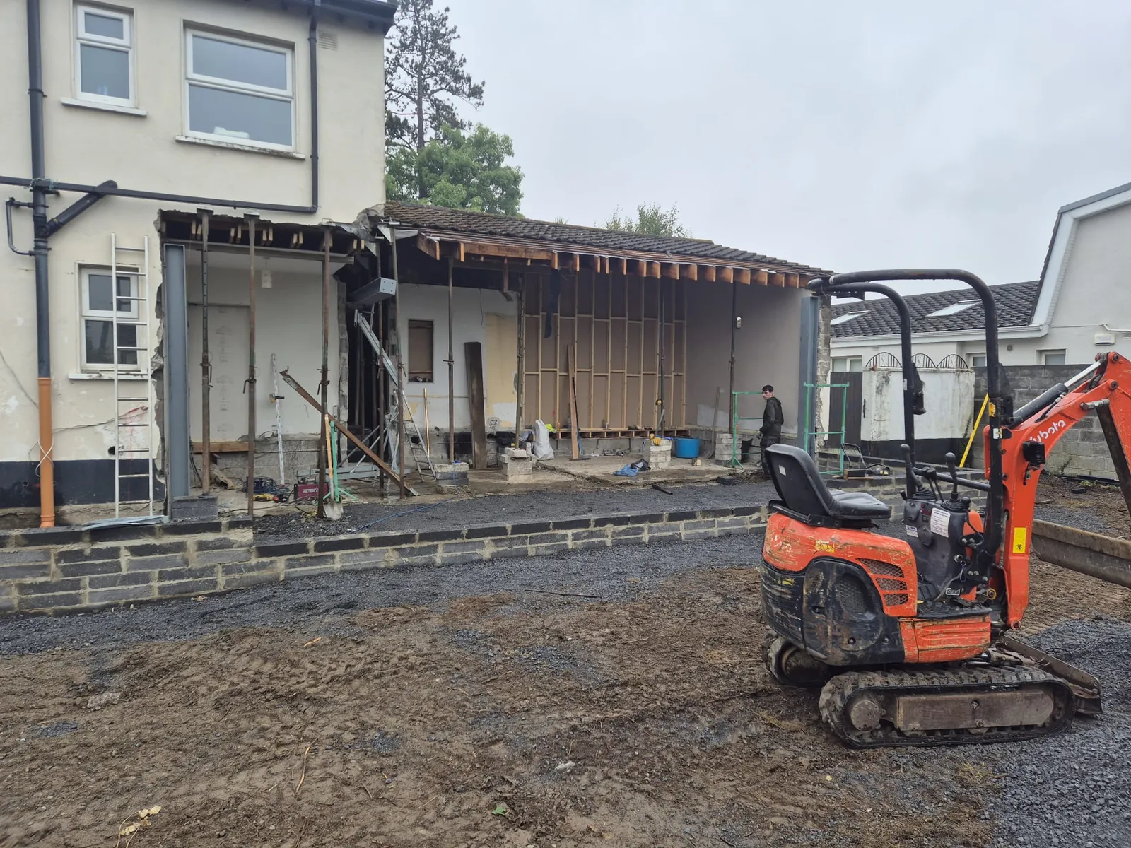 Extension under construction